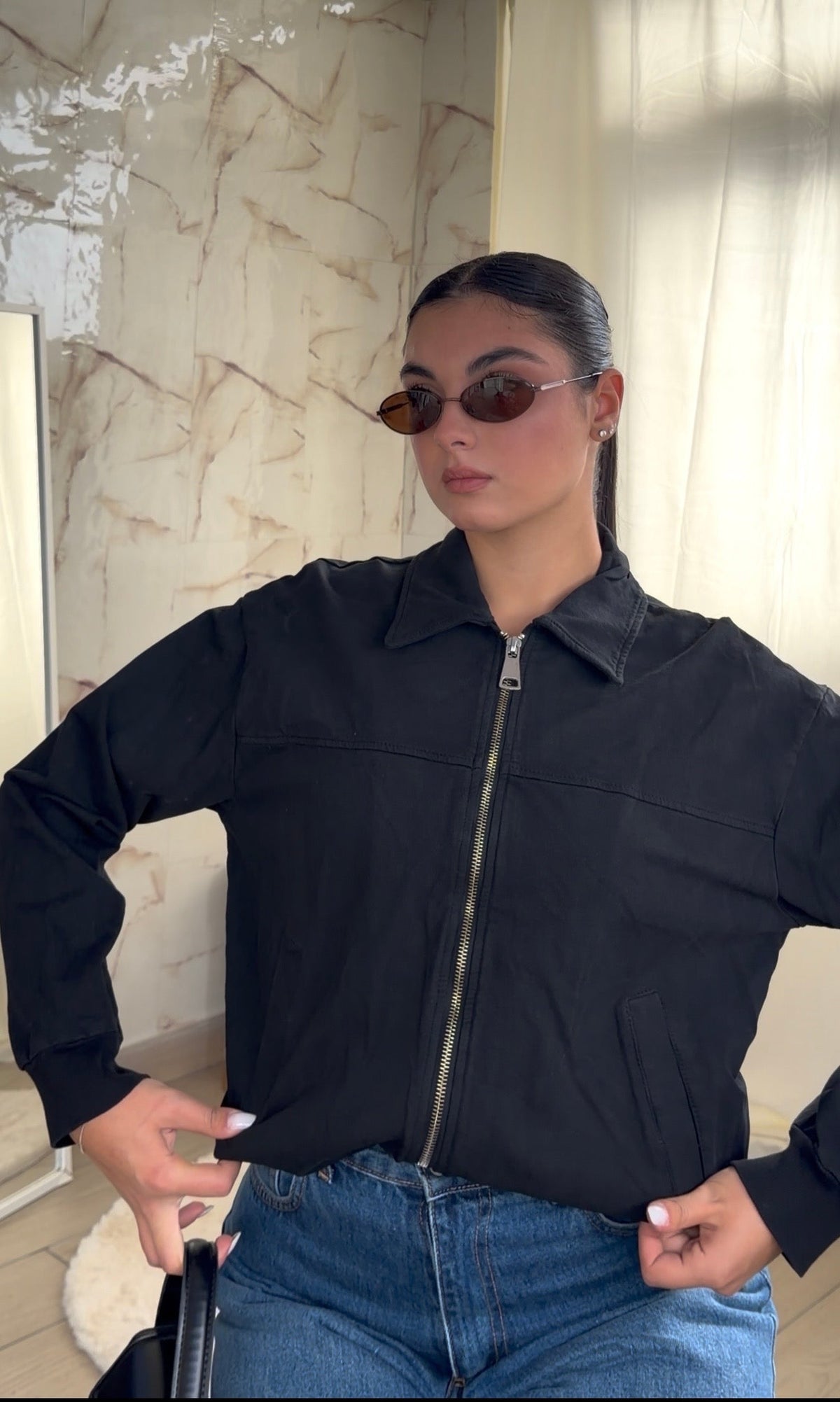 Full Zip Polo
