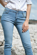 Jeans Dritti Beige