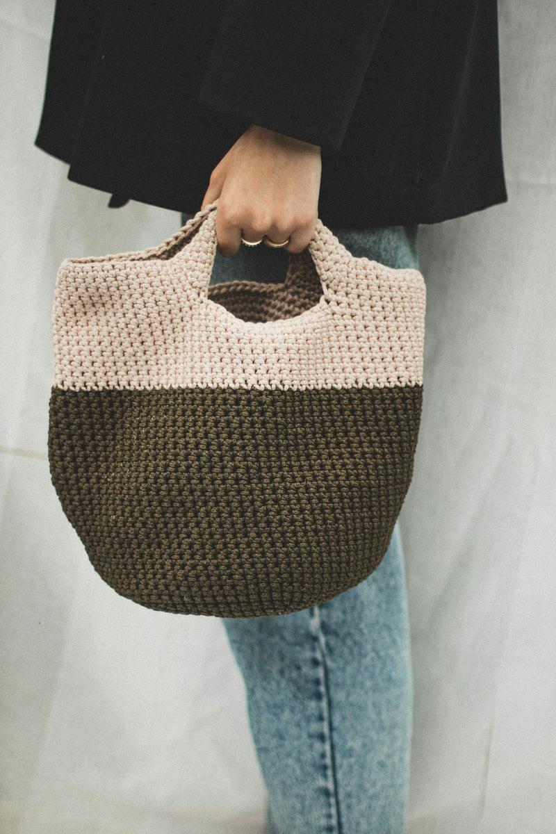 Borsa Crochet Tote Panna